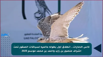 كأس الإمارات.. انطلاق أول بطولة عالمية لسباقات الصقور تحت إشراف منصور بن زايد وأحمد بن محمد موسم 2025